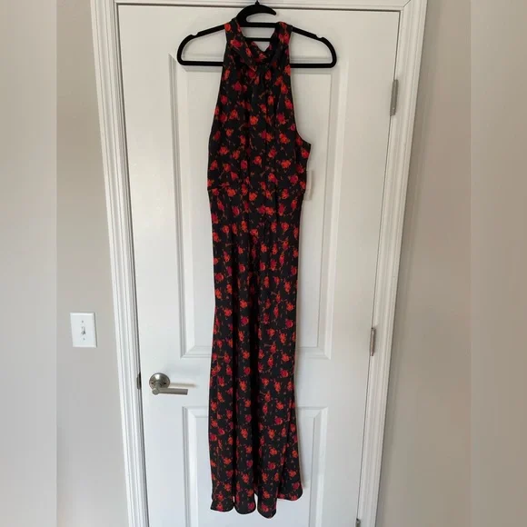 Target Black and Red Floral Maxi Dress - Picture 3 of 4